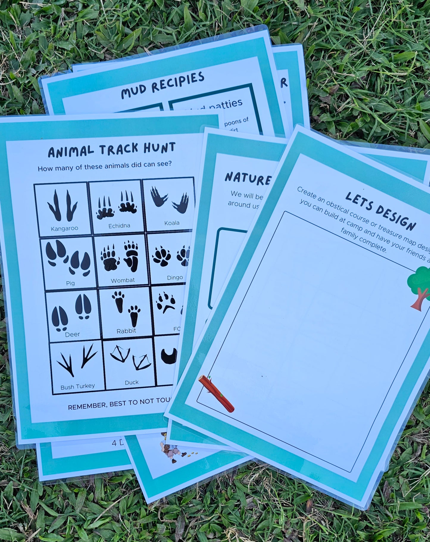 Australian Kids Outdoor Activity Resource Printables