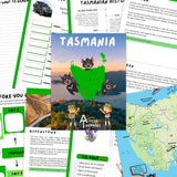 Tasmania travel journal pages