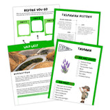 Tasmania kids travel journal pages
