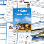 Kgari travel journal pages
