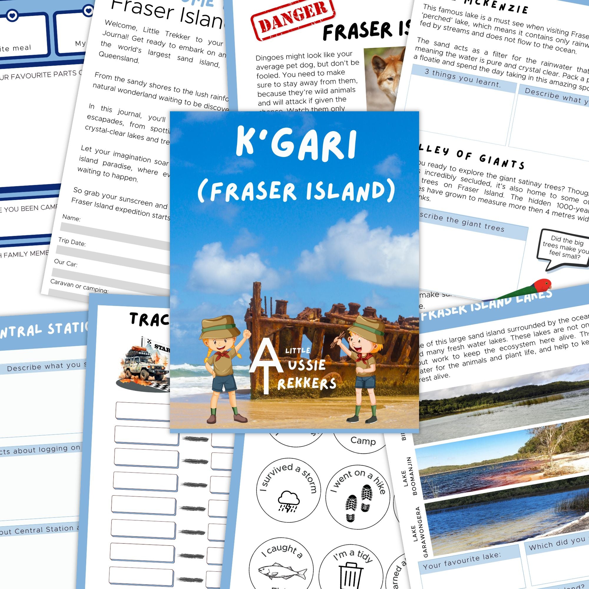 Kgari travel journal pages
