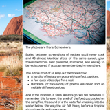 Map on a screen with Uluru in the background a page from creating travel memory keepsakes