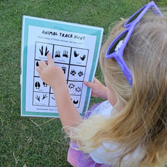 animal track hunt worksheet