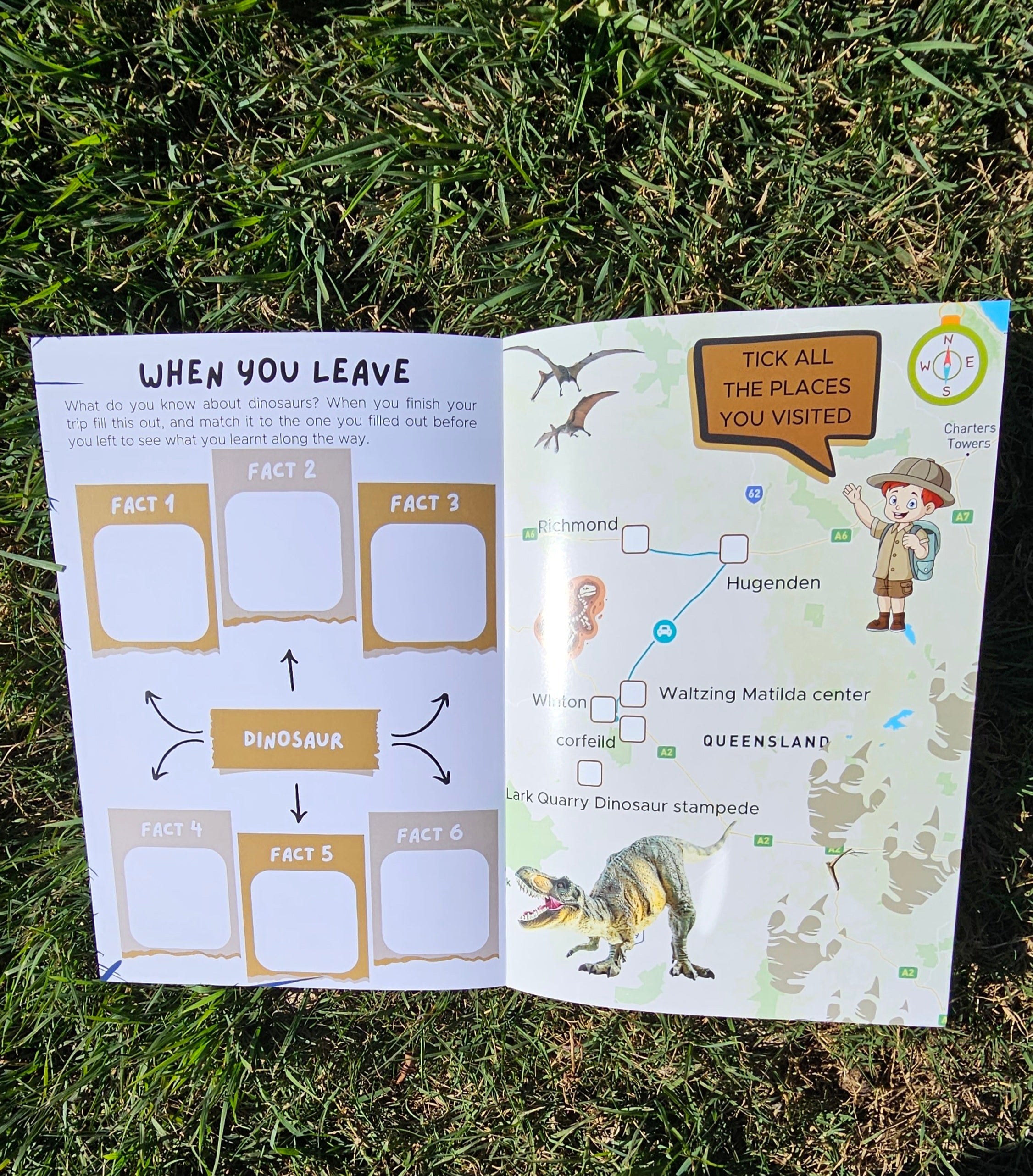 Dinosaur trail map 