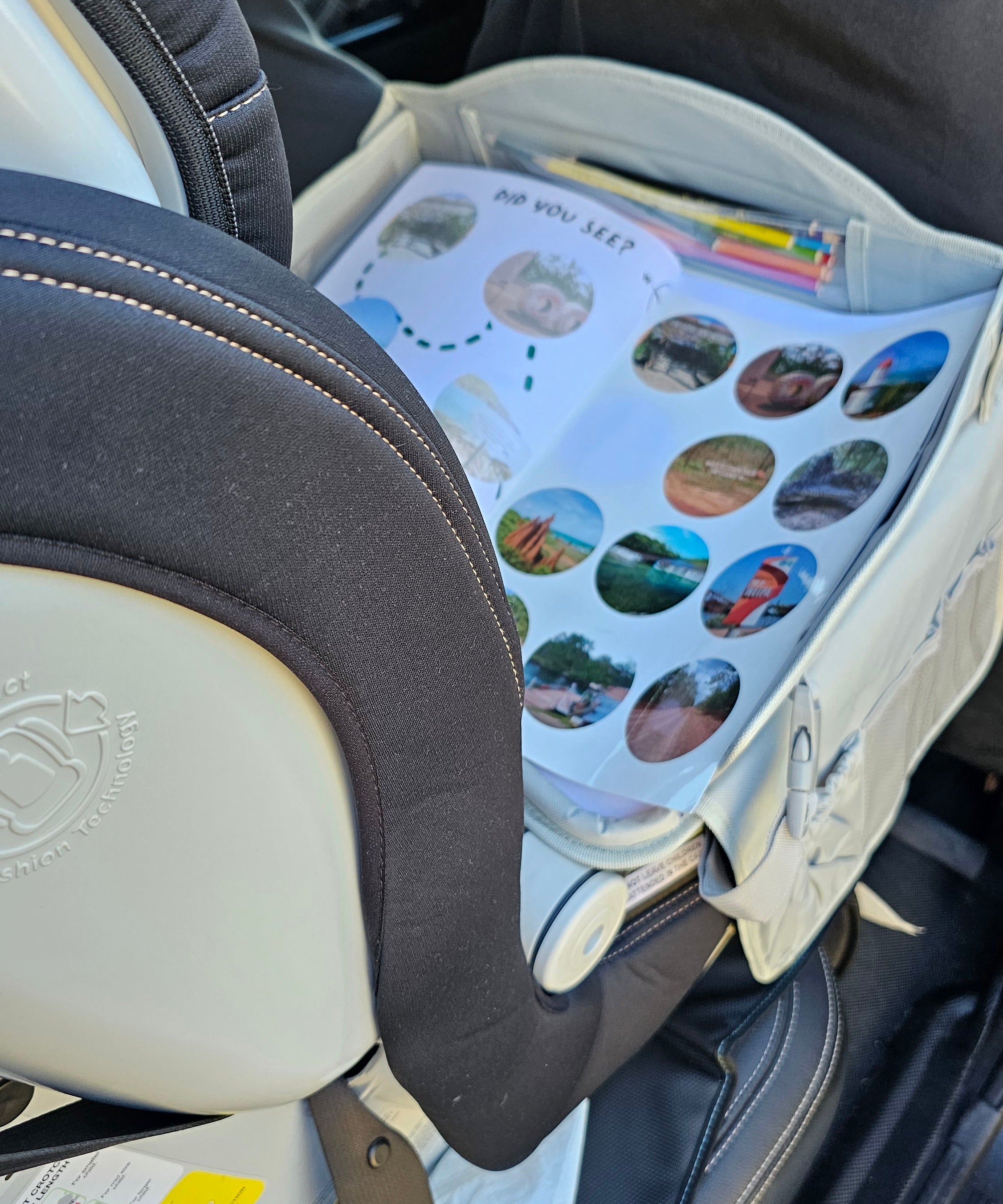 Cape york journal in a car travel tray