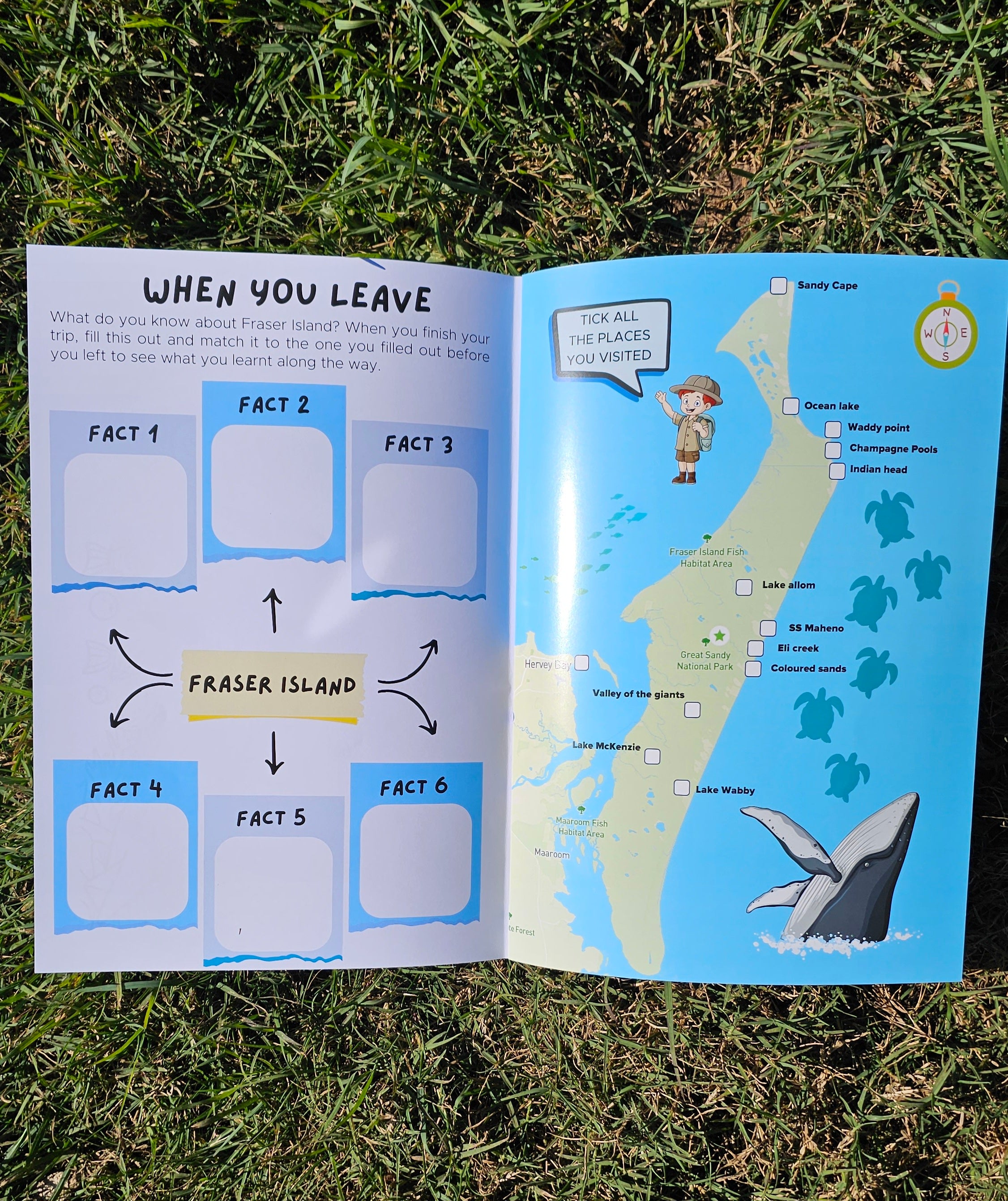fraser island travel journal pages