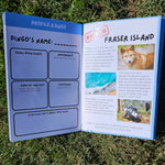 Fraser island travel journal pages