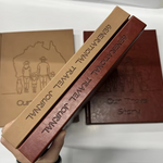 generational australian travel journal on a white background